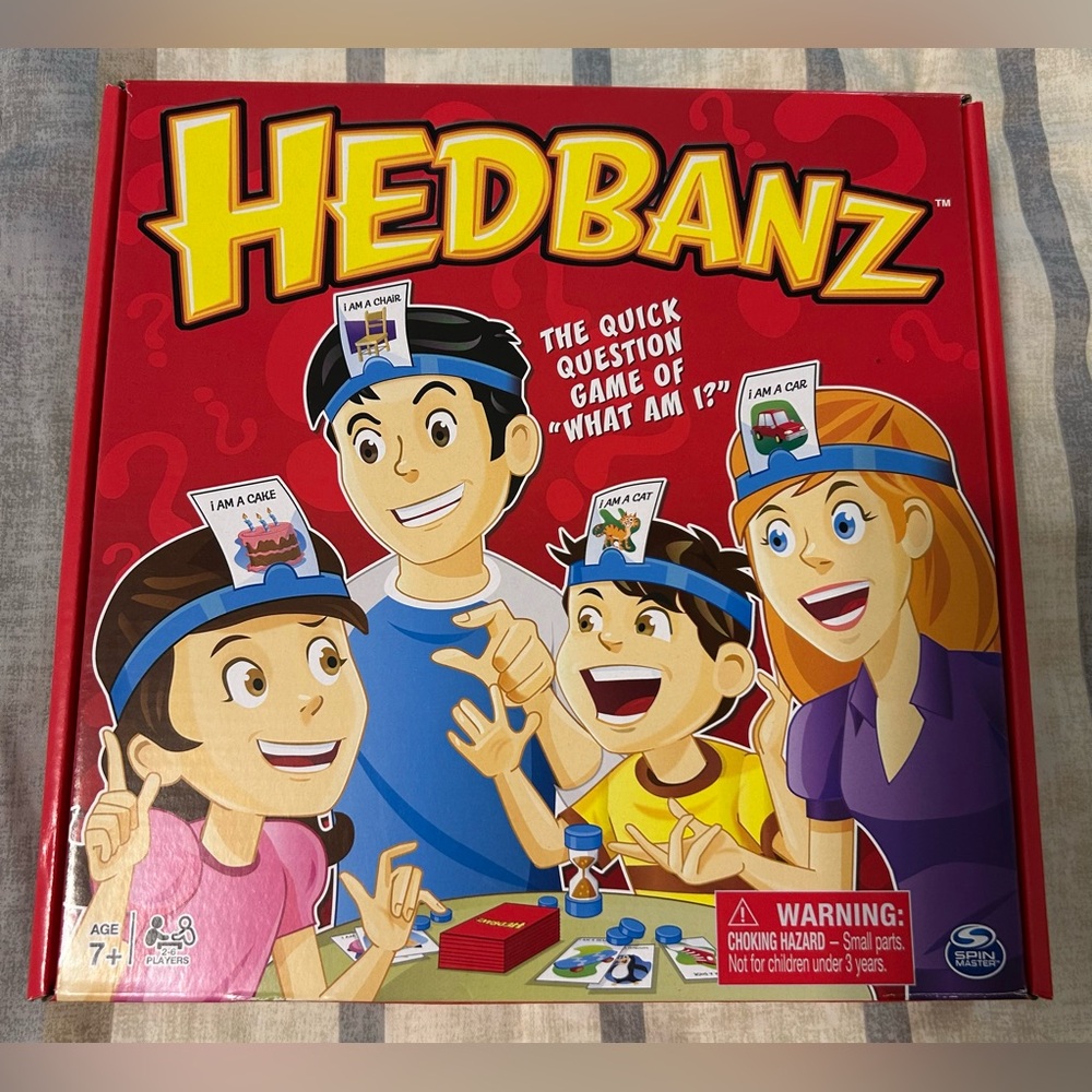 New Hedbanz Spinmaster What Am I? The Quick Question Game, Board Game Ages 7+
